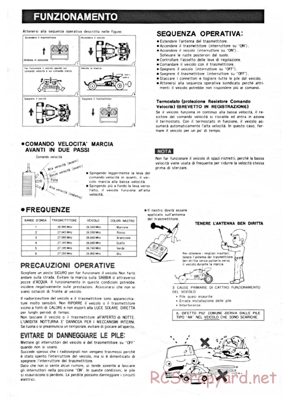 Nikko - Bison F-10 - Frame Buggy - Manual - Page 6