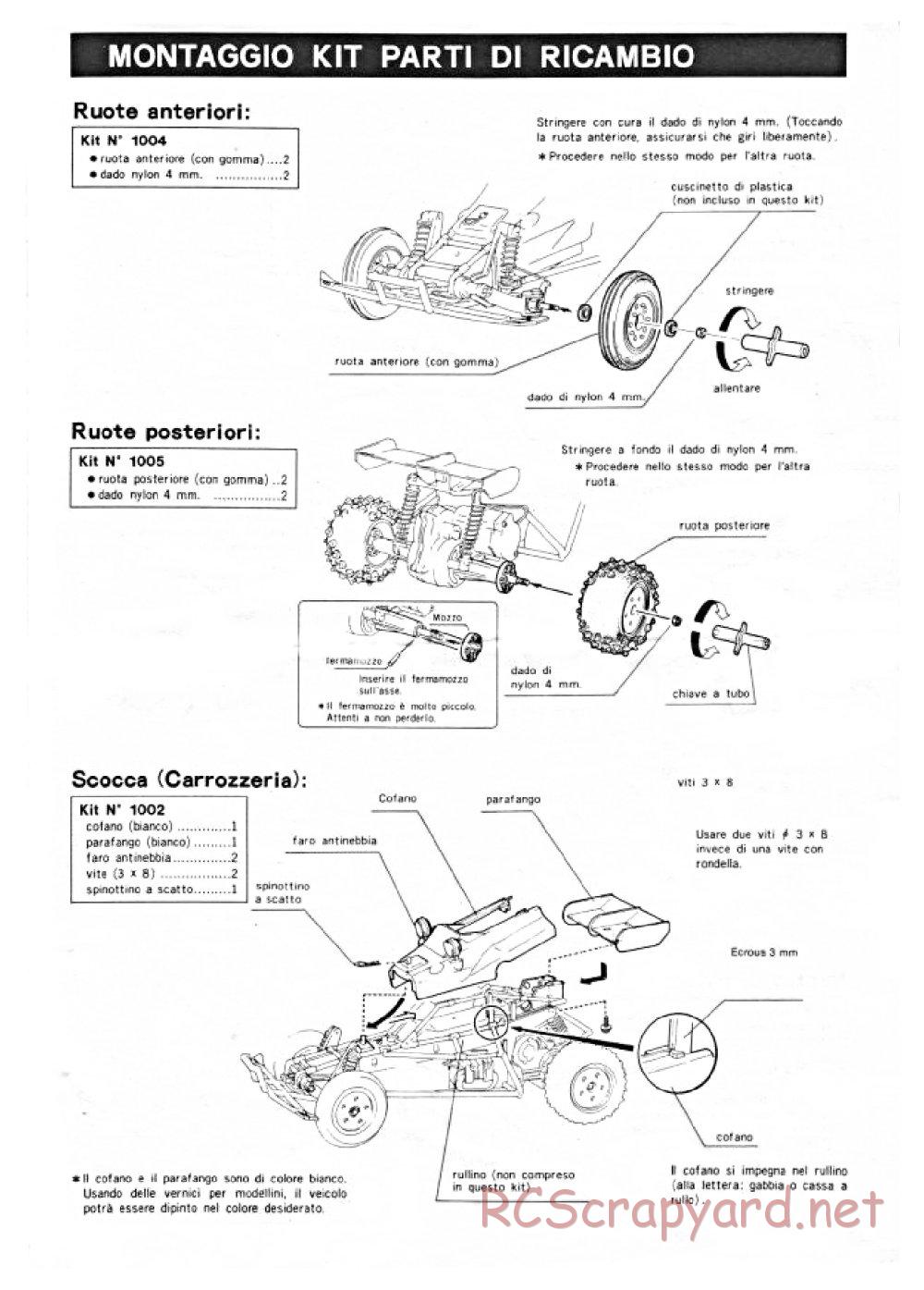 Nikko - Bison F-10 - Frame Buggy - Manual - Page 7