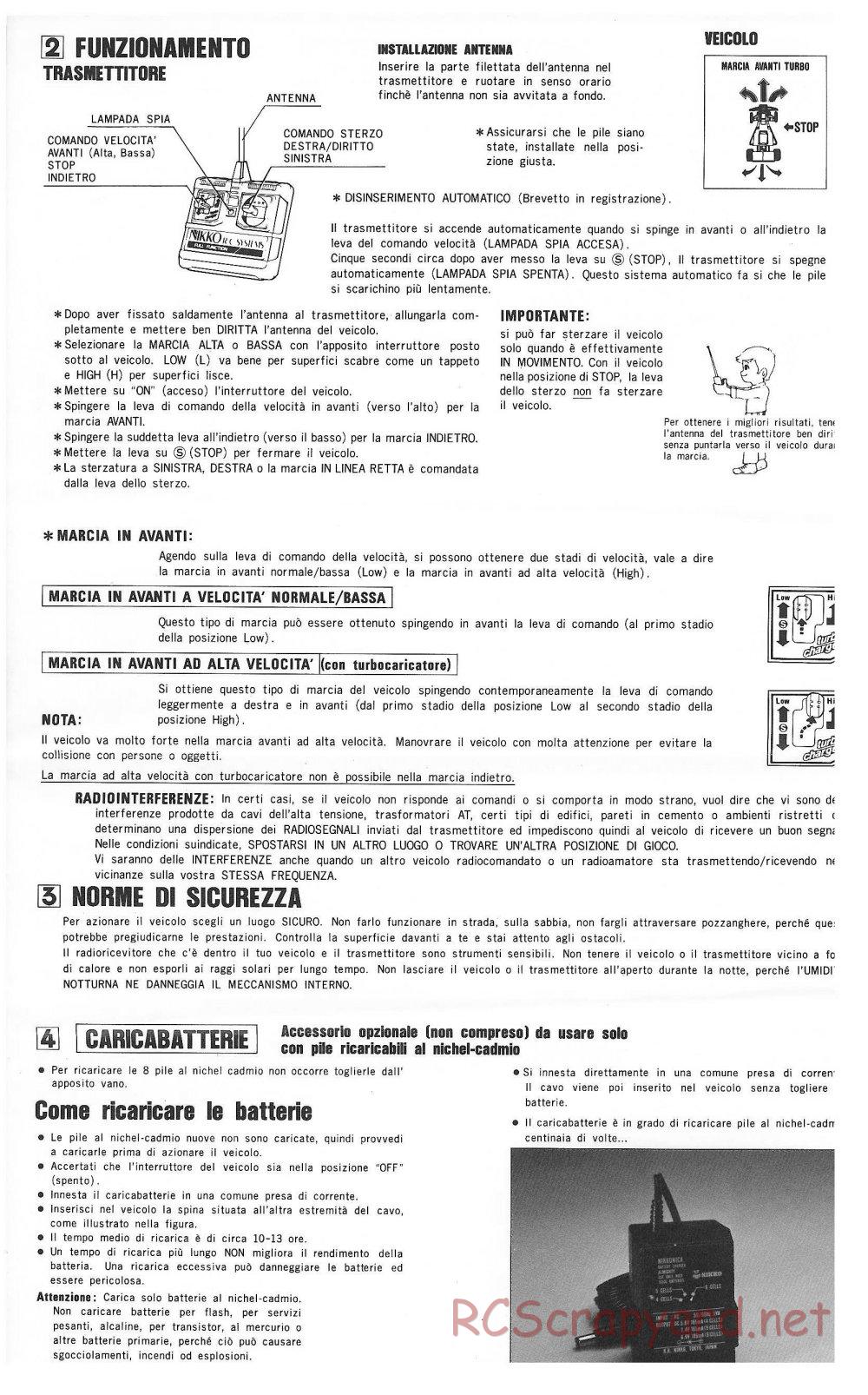 Nikko - Black Fox - Frame Buggy - Manual - Page 2