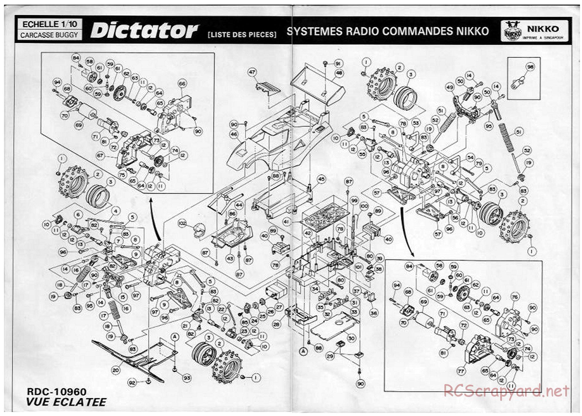 Nikko - Dictator - Exploded View and Parts List - Page 2