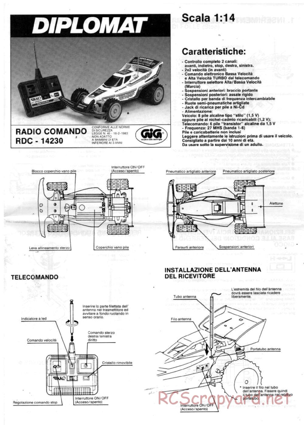 Nikko - Diplomat - Manual - Page 1