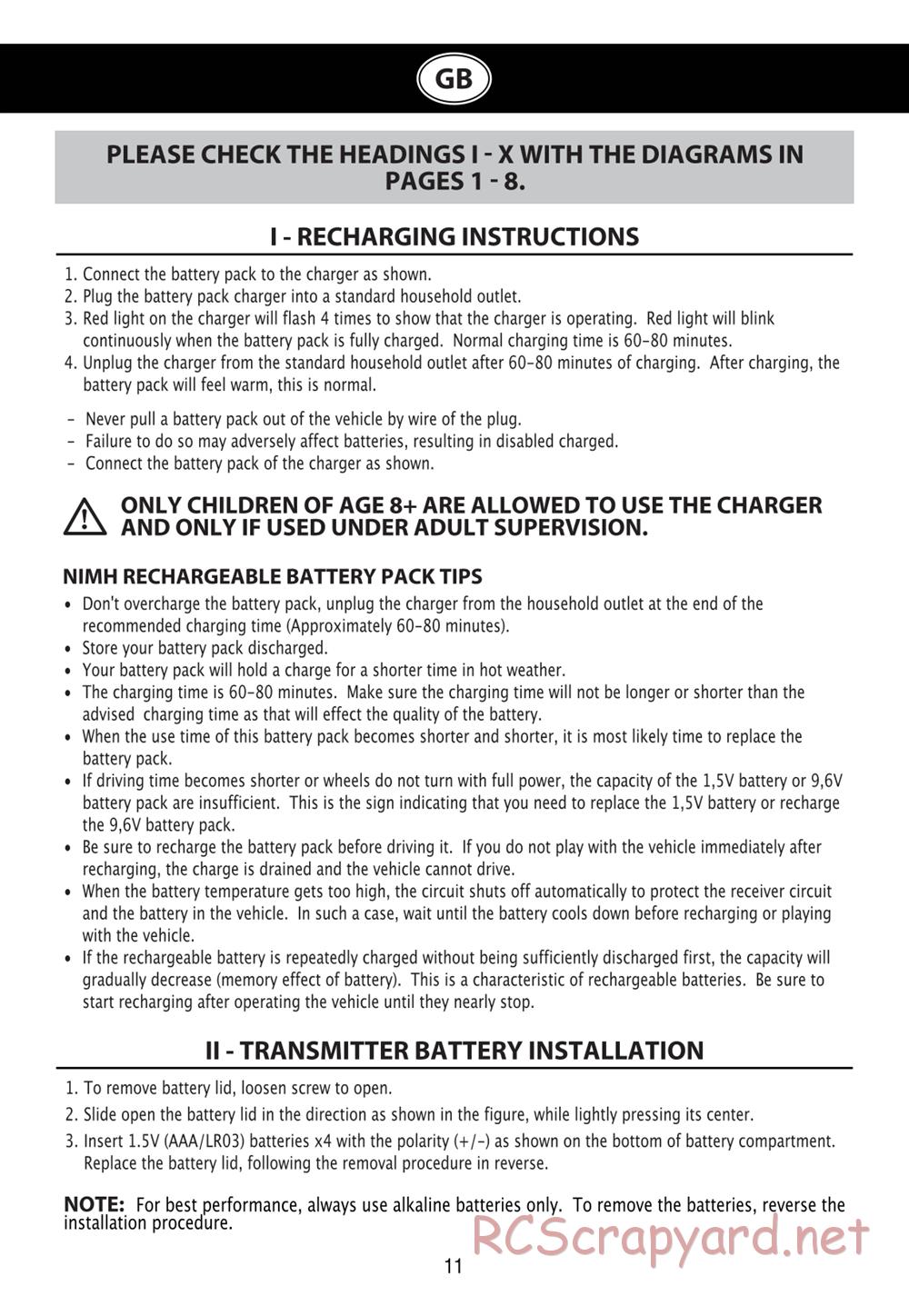 Nikko - Evo Pro-Line On-Road - 1/14 Scale - Manual - Page 13