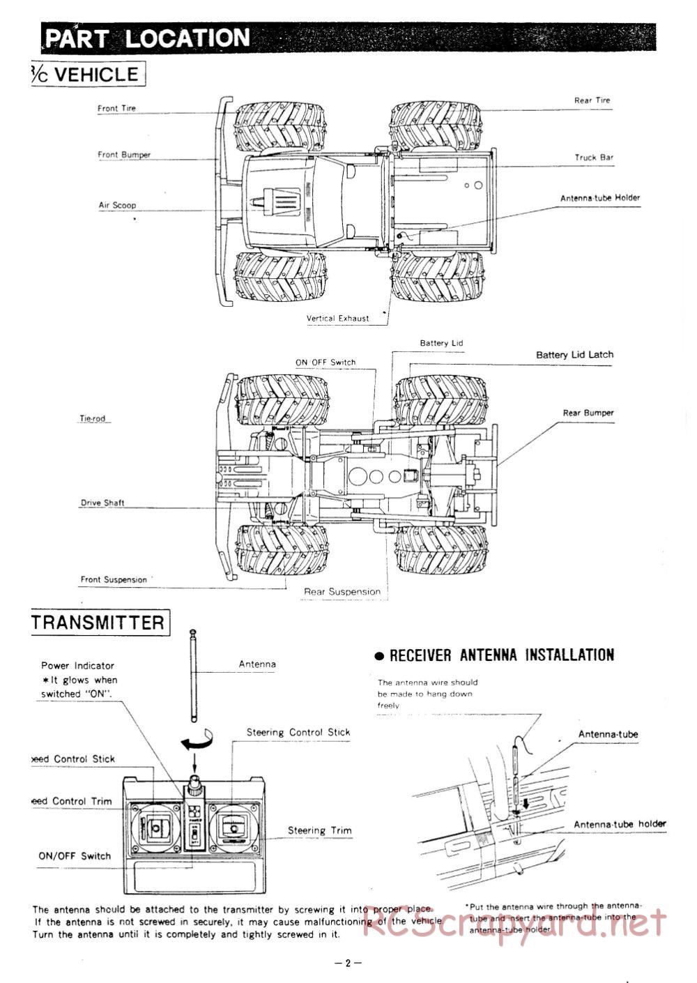 Nikko - Hawg 4WD - Manual - Page 2