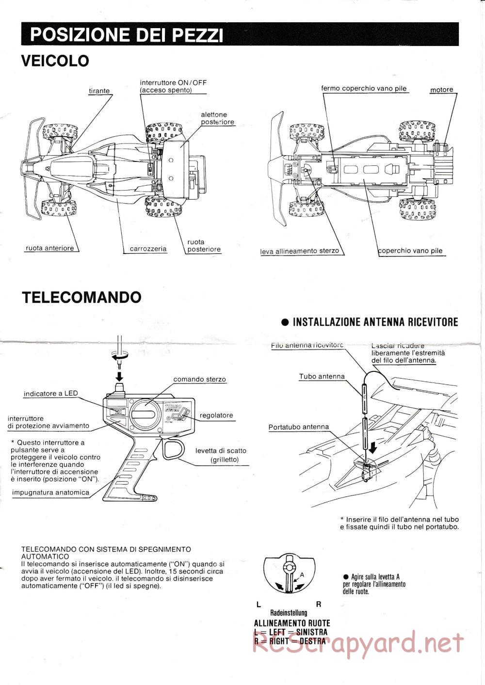 Nikko - Hurricane - Frame Buggy - Manual - Page 3