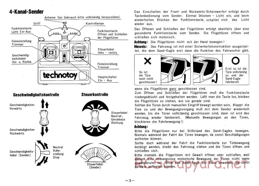 Nikko - Sand Eagle C-5 - Manual - Page 4