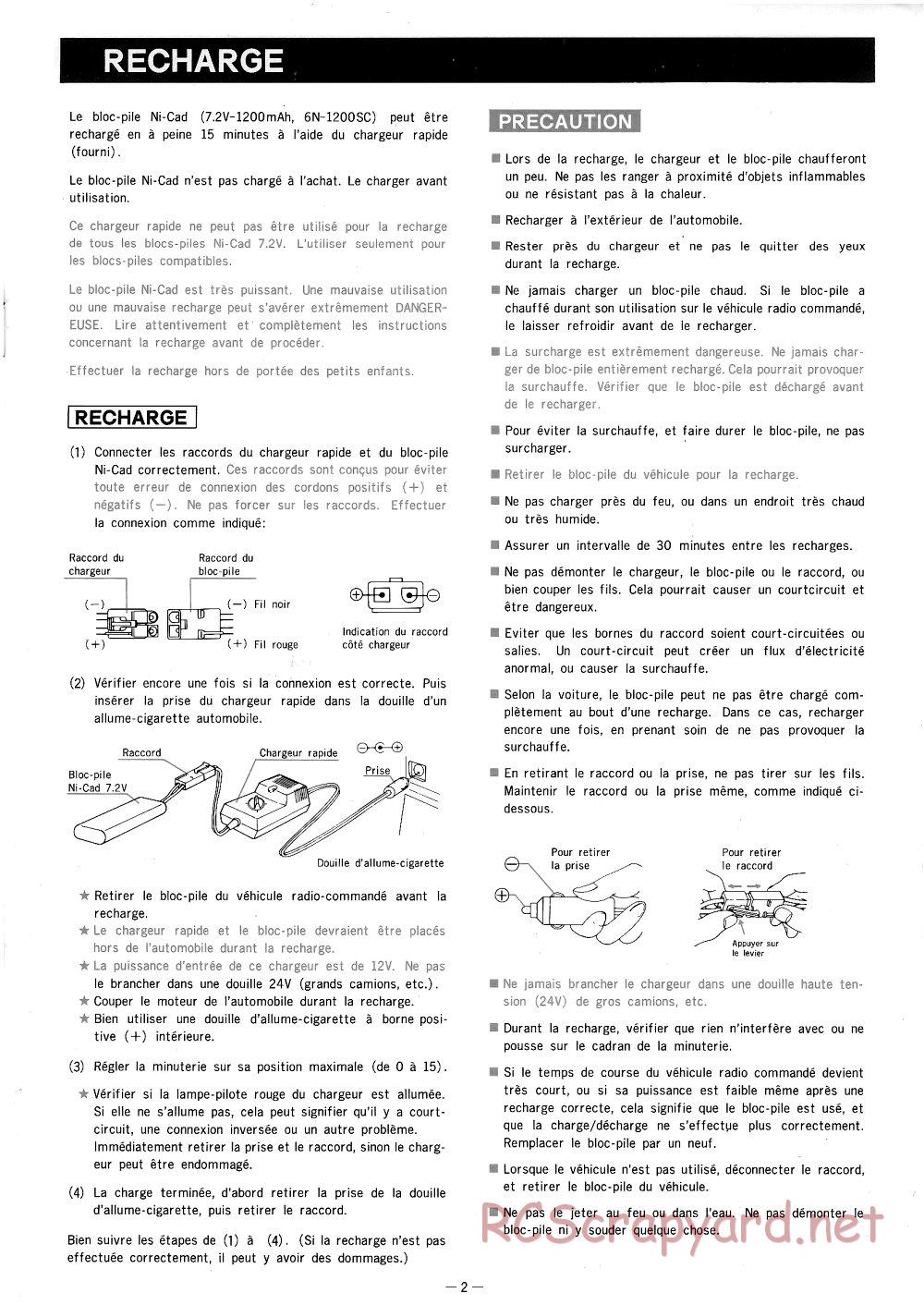 Nikko - Thunderbolt - Frame Buggy - Manual - Page 3