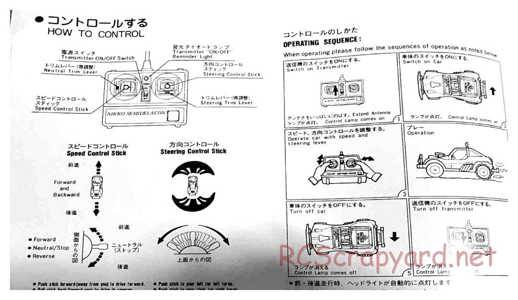 Nikko - Off-Road Tiger - Manual - Page 4