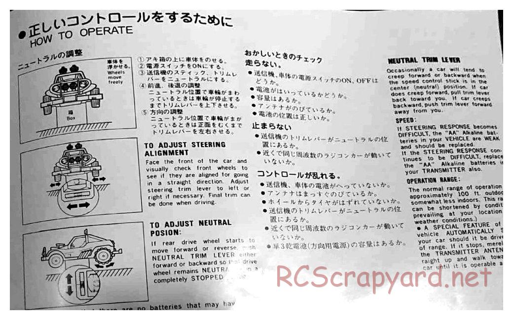 Nikko - Off-Road Tiger - Manual - Page 5