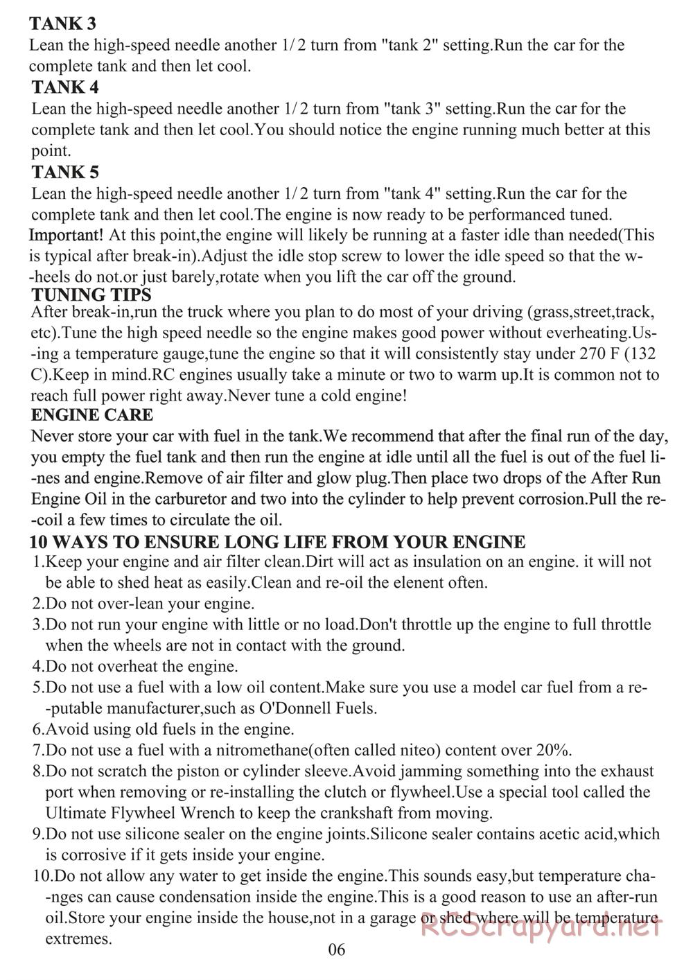 Redcat Racing - Aftershock 3.5 - Manual - Page 7