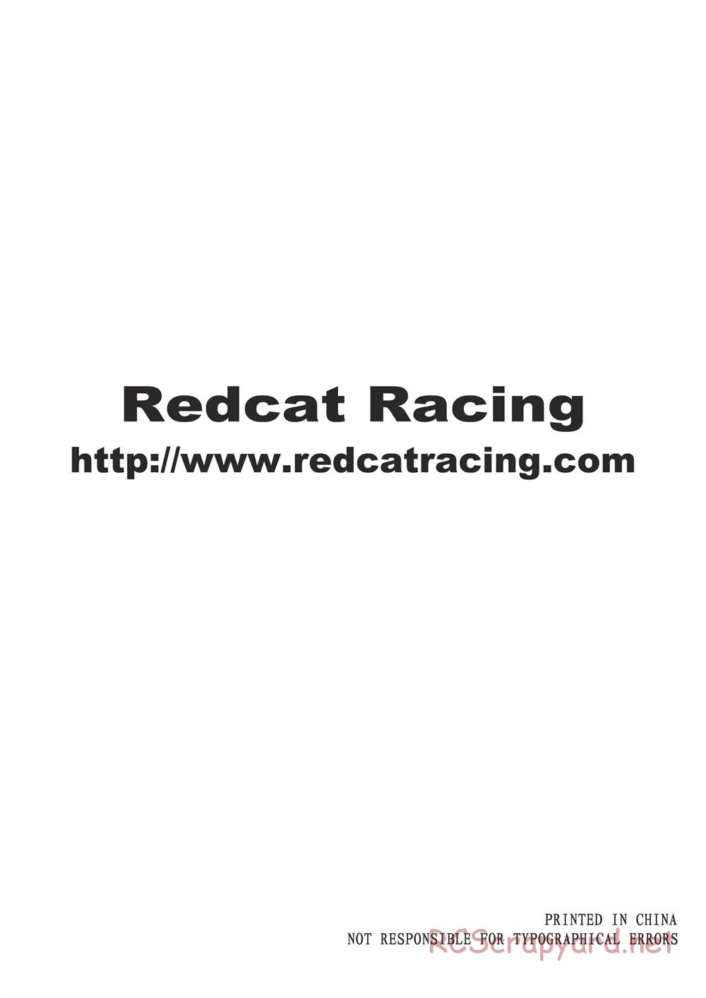 Redcat Racing - Aftershock 3.5 - Manual - Page 15