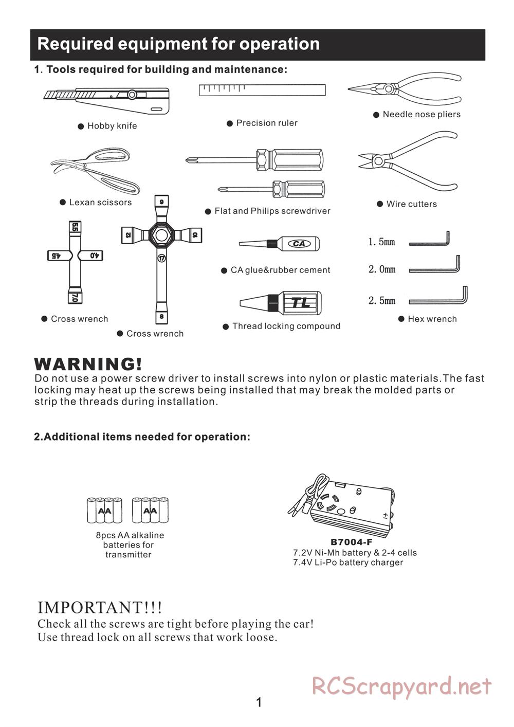 Redcat Racing - Aftershock 8E - Manual - Page 2