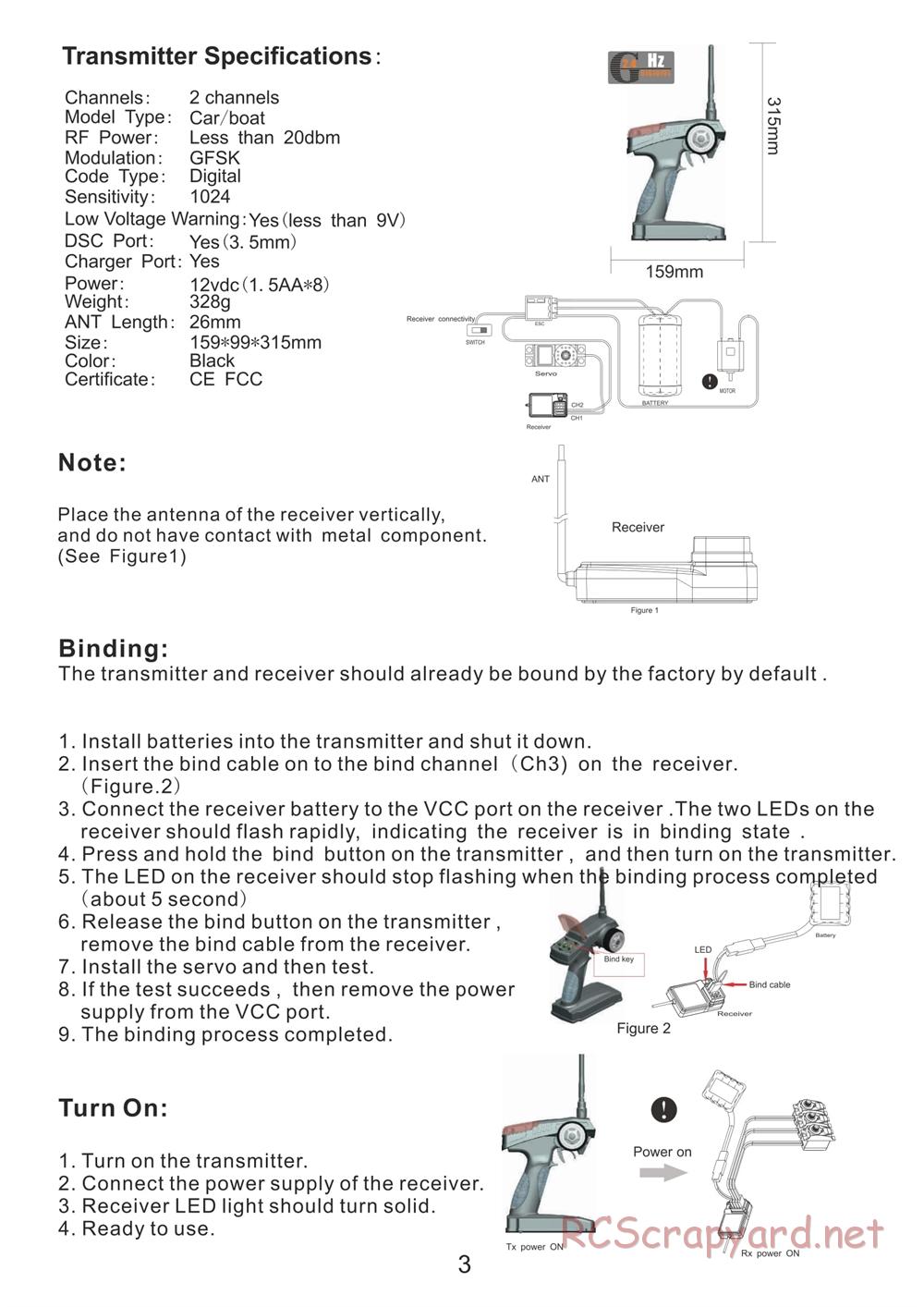 Redcat Racing - Aftershock 8E - Manual - Page 3