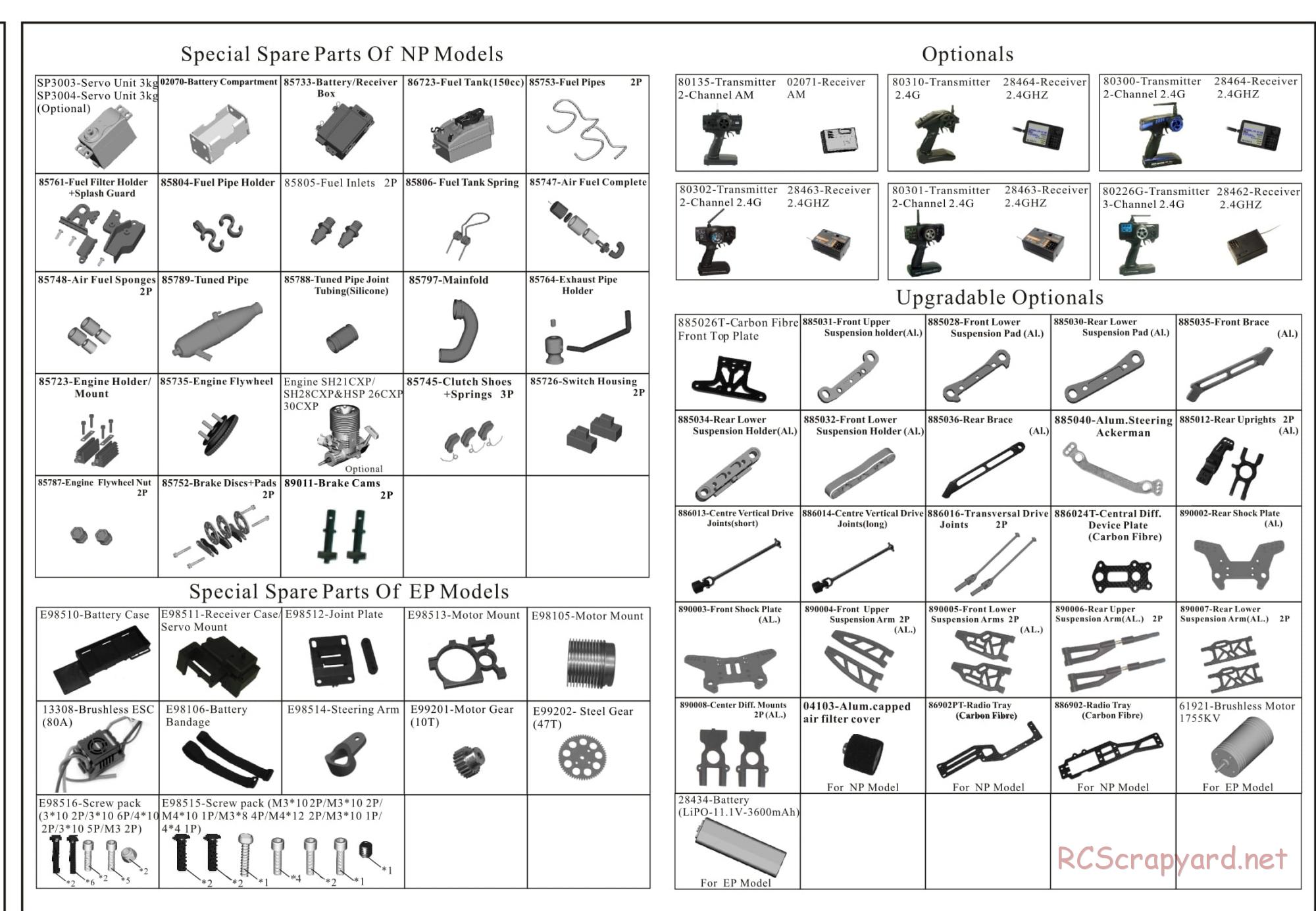 Redcat Racing - Avalanche XTE - Parts List - Page 2