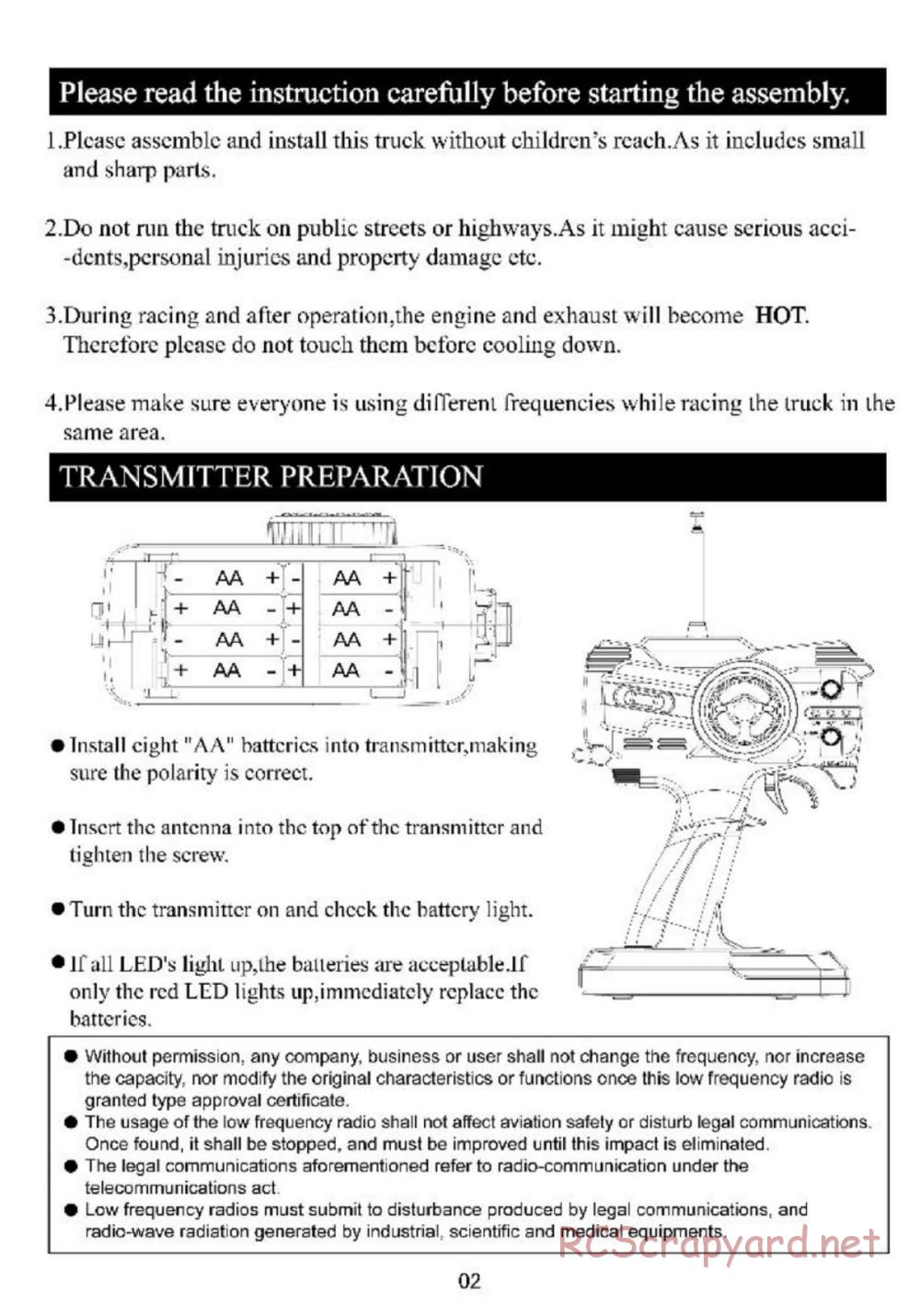 Redcat Racing - Aftershock 3.0 - Manual - Page 3