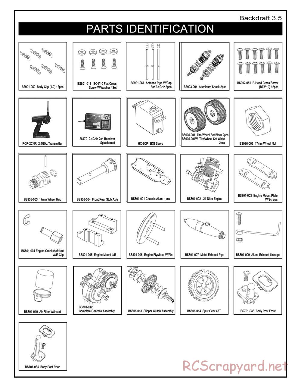 Redcat Racing - Backdraft 3.5 - Manual - Page 10