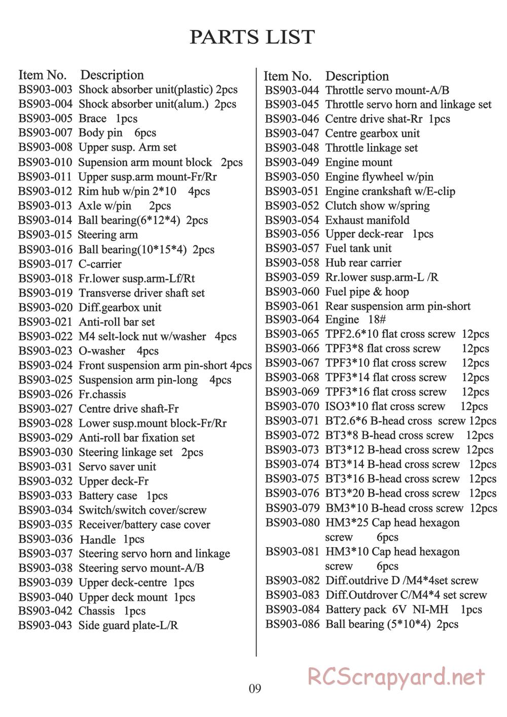 Redcat Racing - Caldera 3.0 - Manual - Page 9