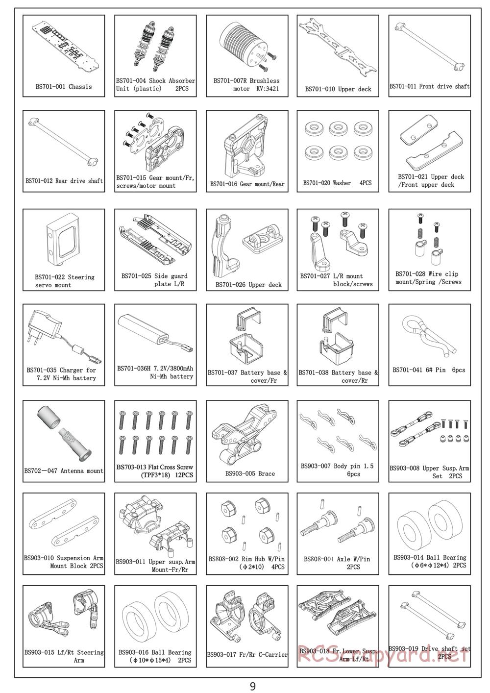 Redcat Racing - Caldera SC 10E - Manual - Page 9