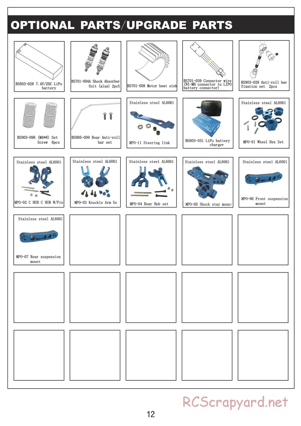 Redcat Racing - Caldera SC 10E - Manual - Page 12