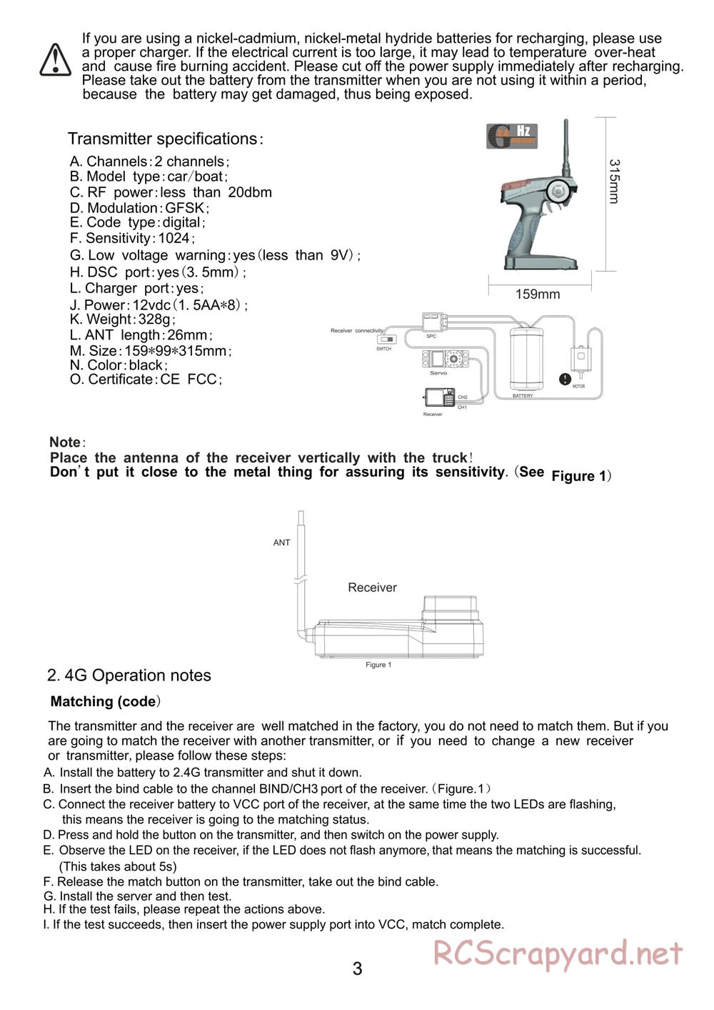 Redcat Racing - Caldera XB 10E - Manual - Page 4