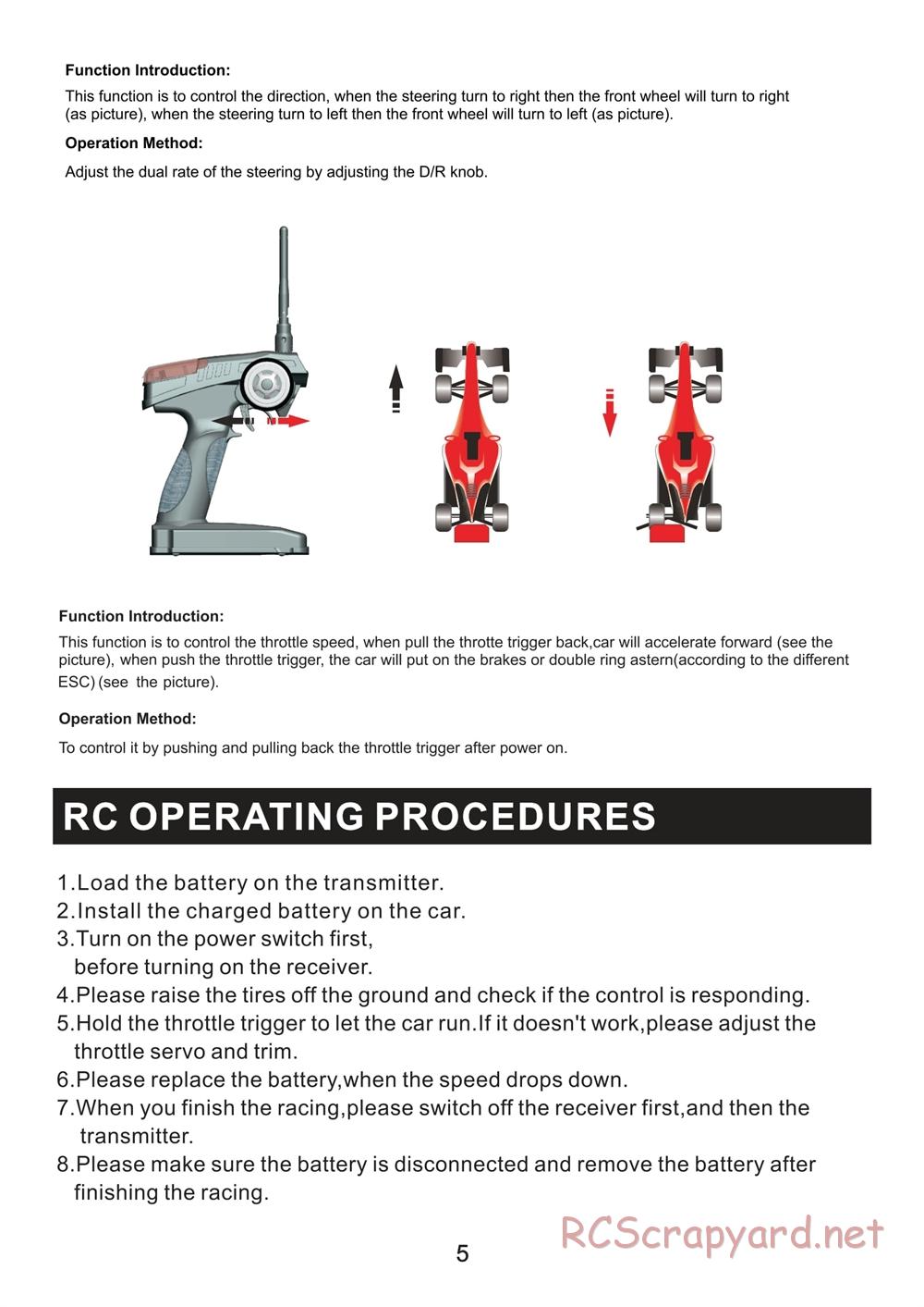 Redcat Racing - Caldera XB 10E - Manual - Page 6