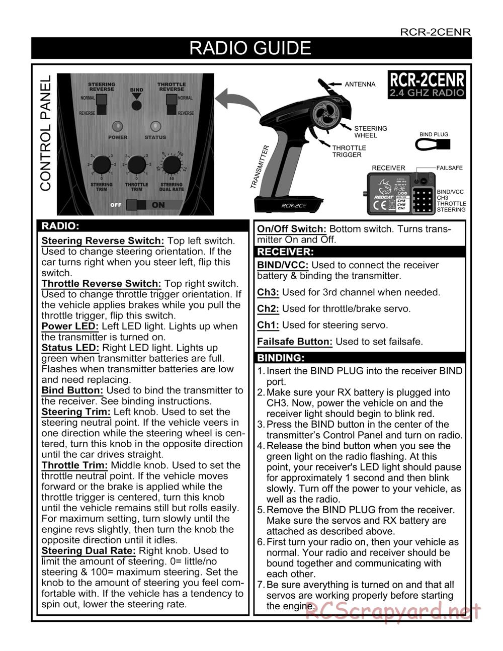 Redcat Racing - Earthquake 3.5 - Manual - Page 4