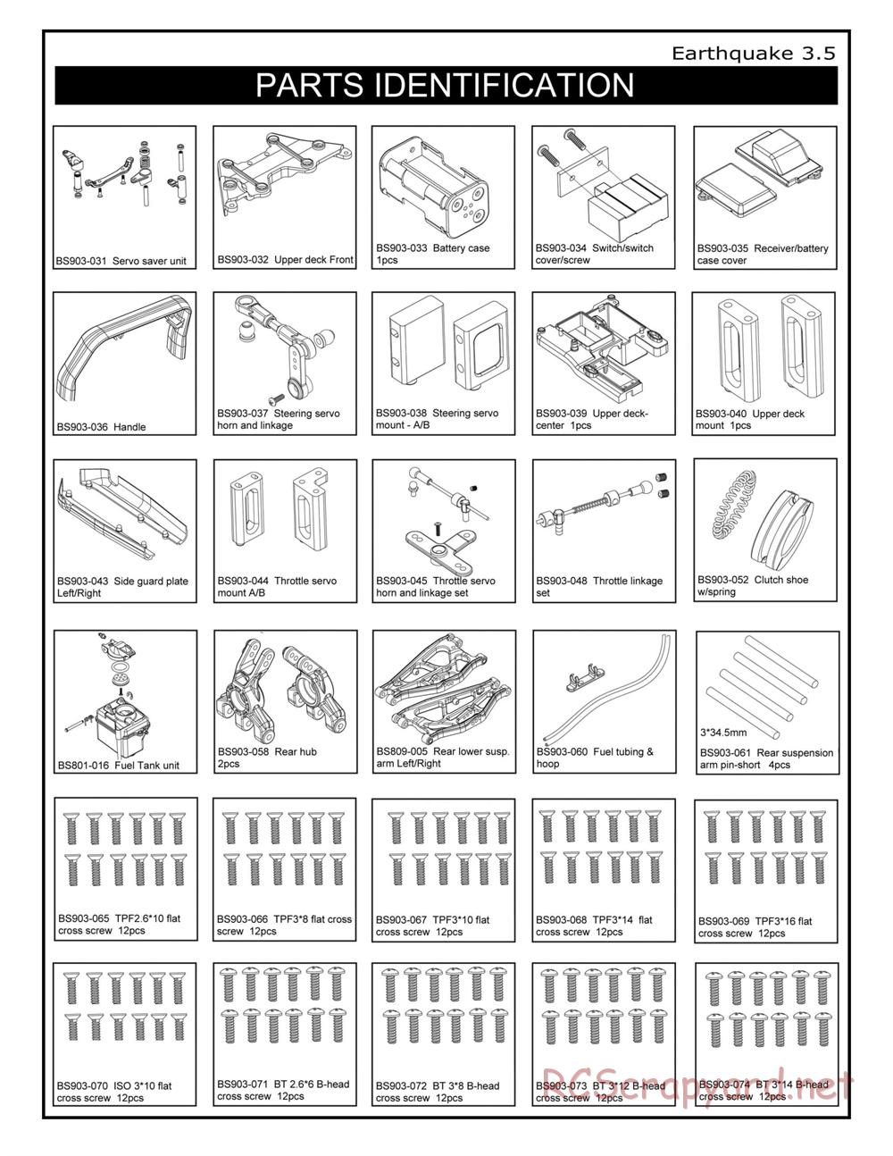 Redcat Racing - Earthquake 3.5 - Manual - Page 7