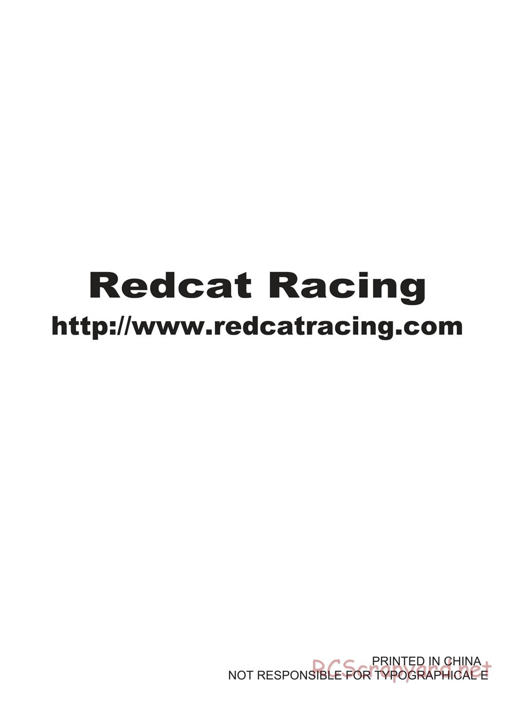 Redcat Racing - Earthquake 8E - Manual - Page 16