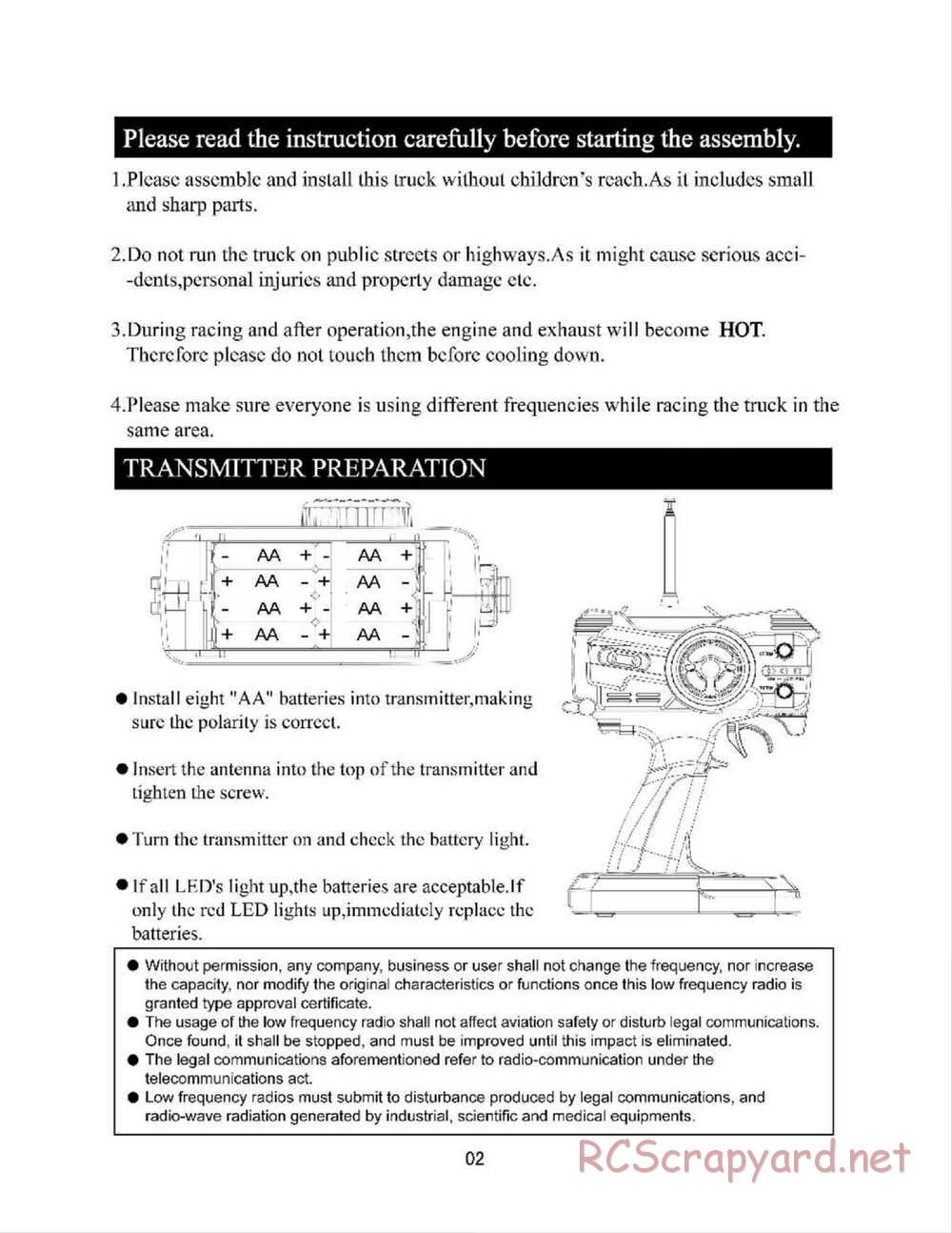 Redcat Racing - Earthquake 3.0 - Manual - Page 3