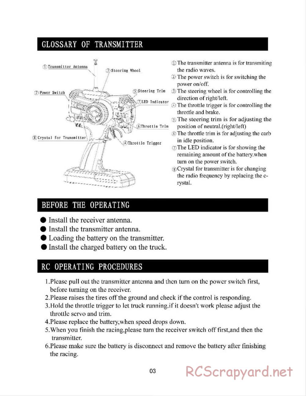 Redcat Racing - Earthquake 3.0 - Manual - Page 4