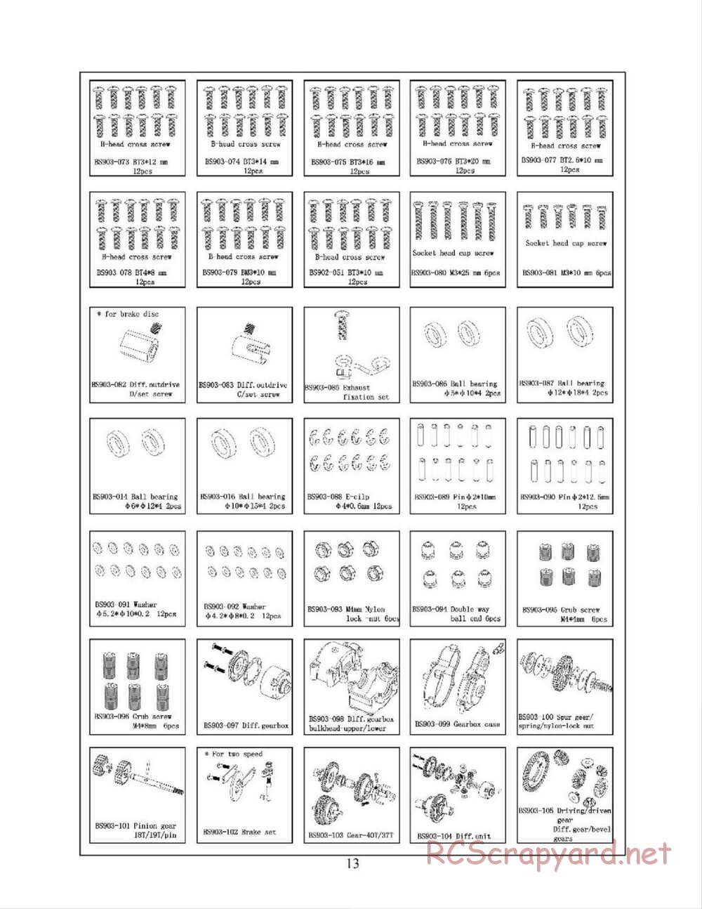 Redcat Racing - Earthquake 3.0 - Manual - Page 13