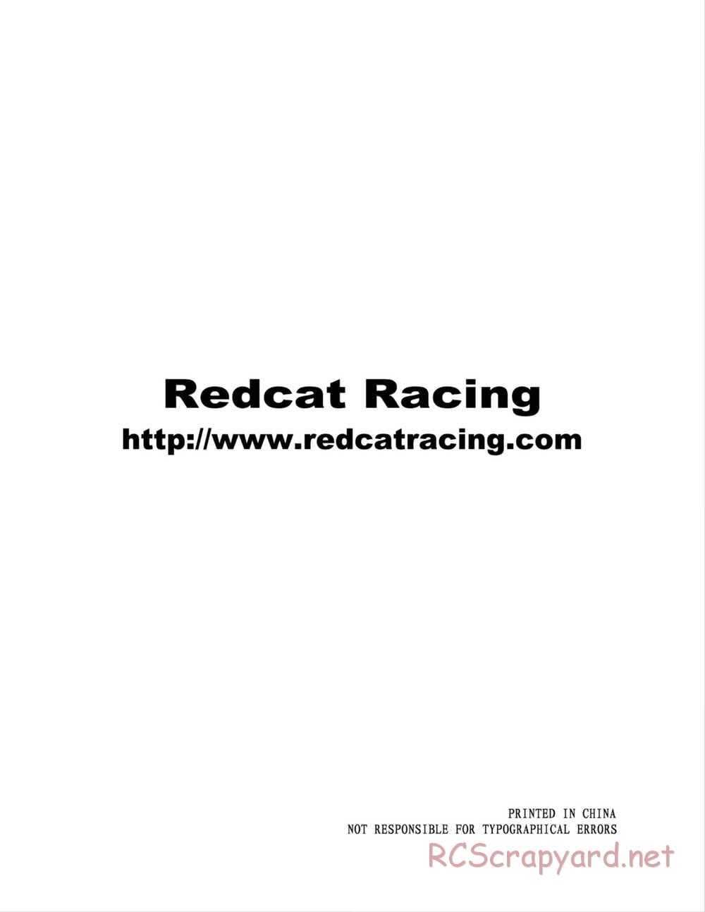 Redcat Racing - Earthquake 3.0 - Manual - Page 15