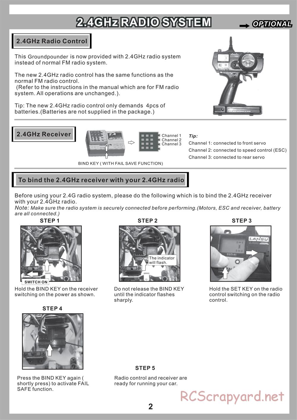 Redcat Racing - Ground Pounder - Manual - Page 5