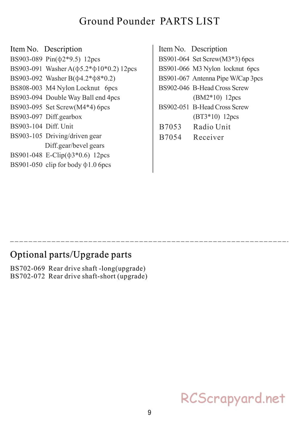 Redcat Racing - Ground Pounder - Manual - Page 11