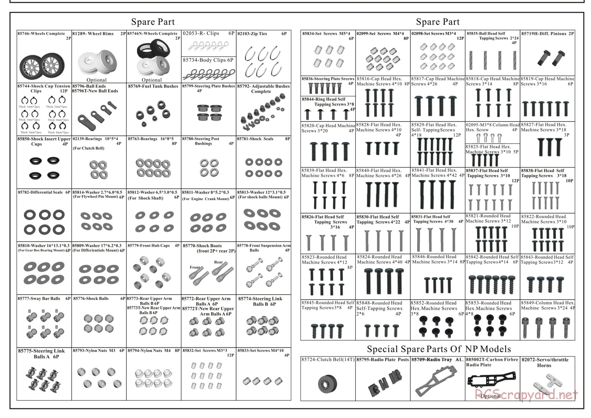 Redcat Racing - Hurricane XTR - Parts List - Page 3