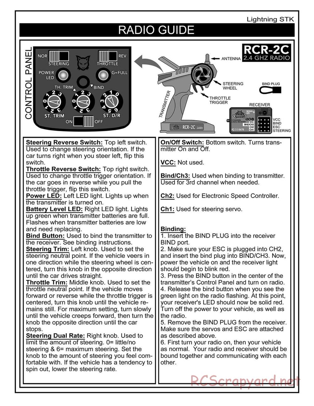 Redcat Racing - Lightning STK - Manual - Page 4