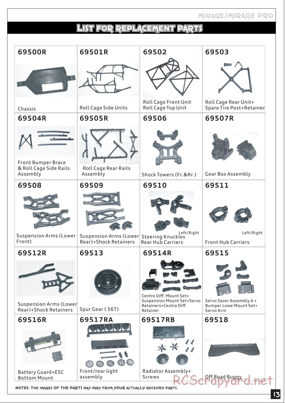 Redcat Racing - Mirage Sand Rail - Manual - Page 14