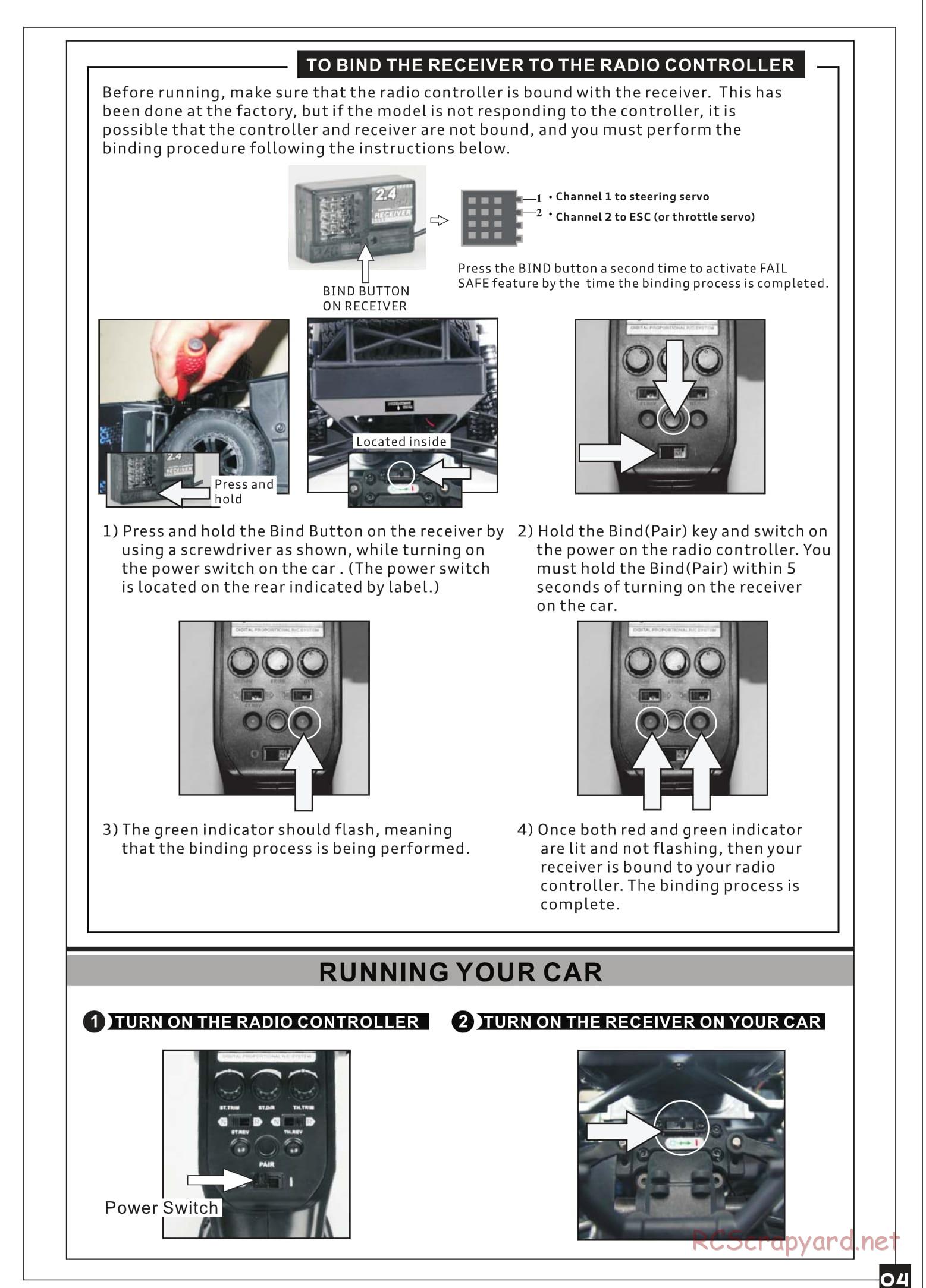 Redcat Racing - Mirage Sand Rail - Manual - Page 5