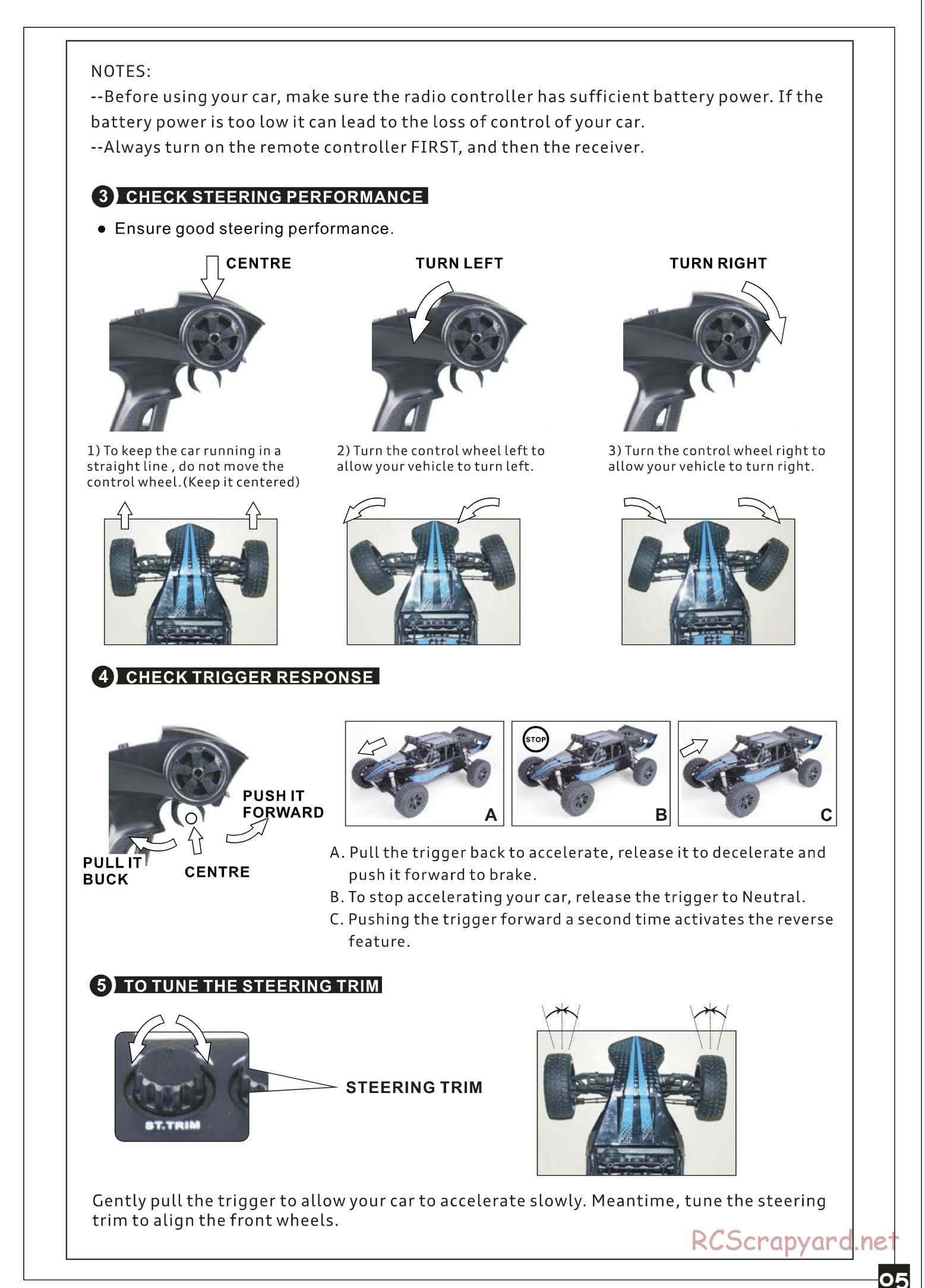 Redcat Racing - Mirage Sand Rail - Manual - Page 6