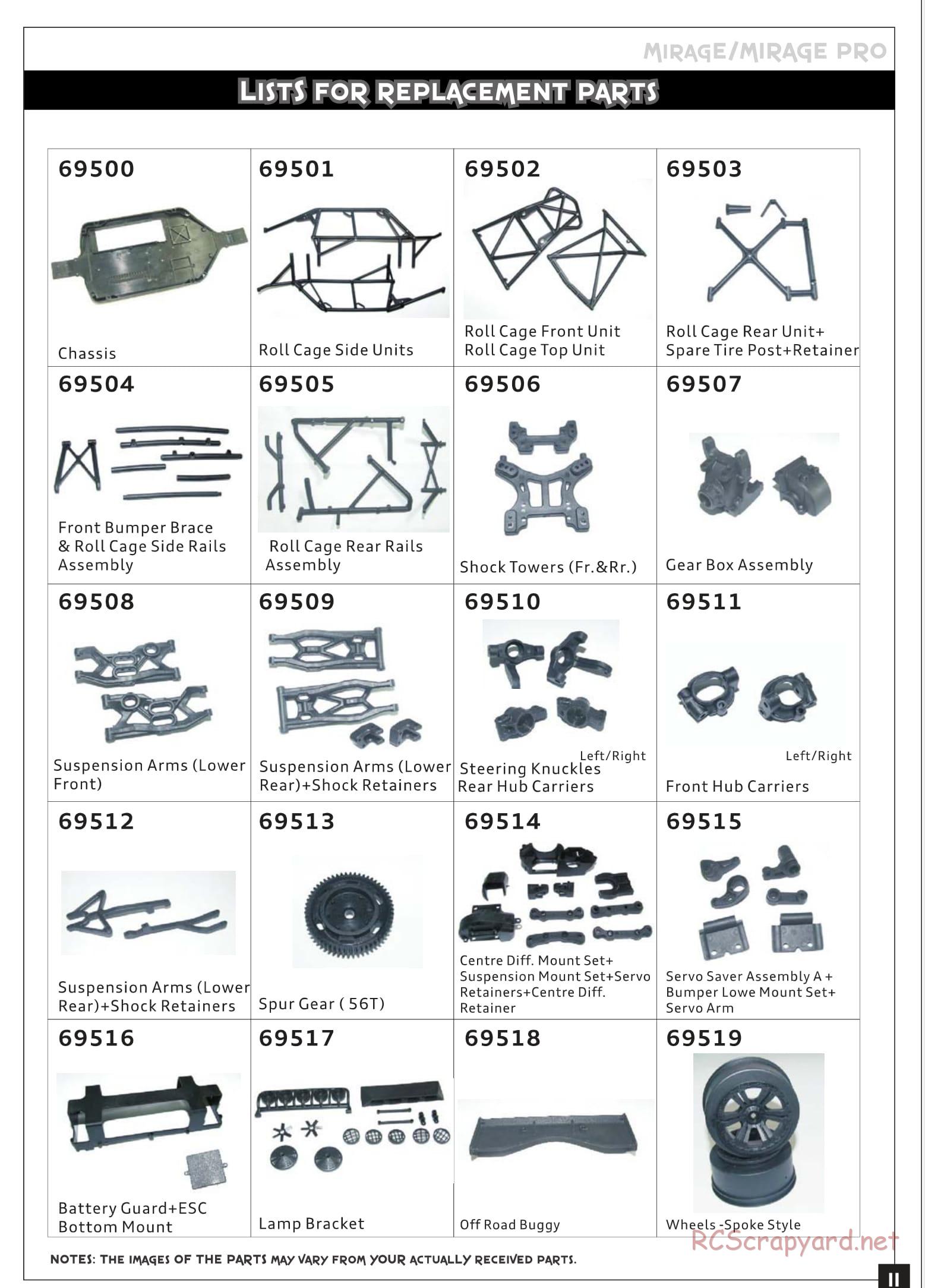 Redcat Racing - Mirage Sand Rail - Manual - Page 12