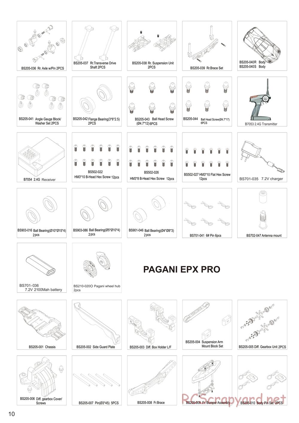 Redcat Racing - Pagani EPX / EPX Pro - Manual - Page 10