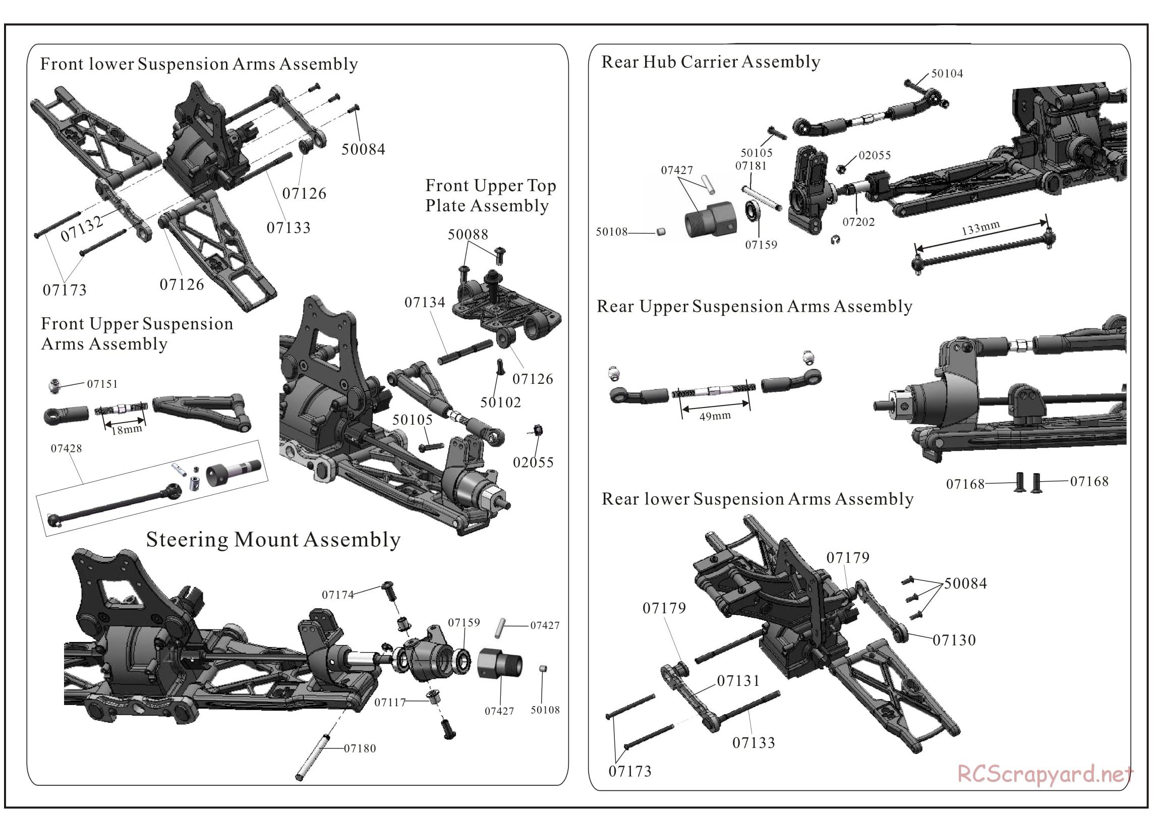 Redcat Racing - Rampage Chimera EP Pro - Parts List - Page 5