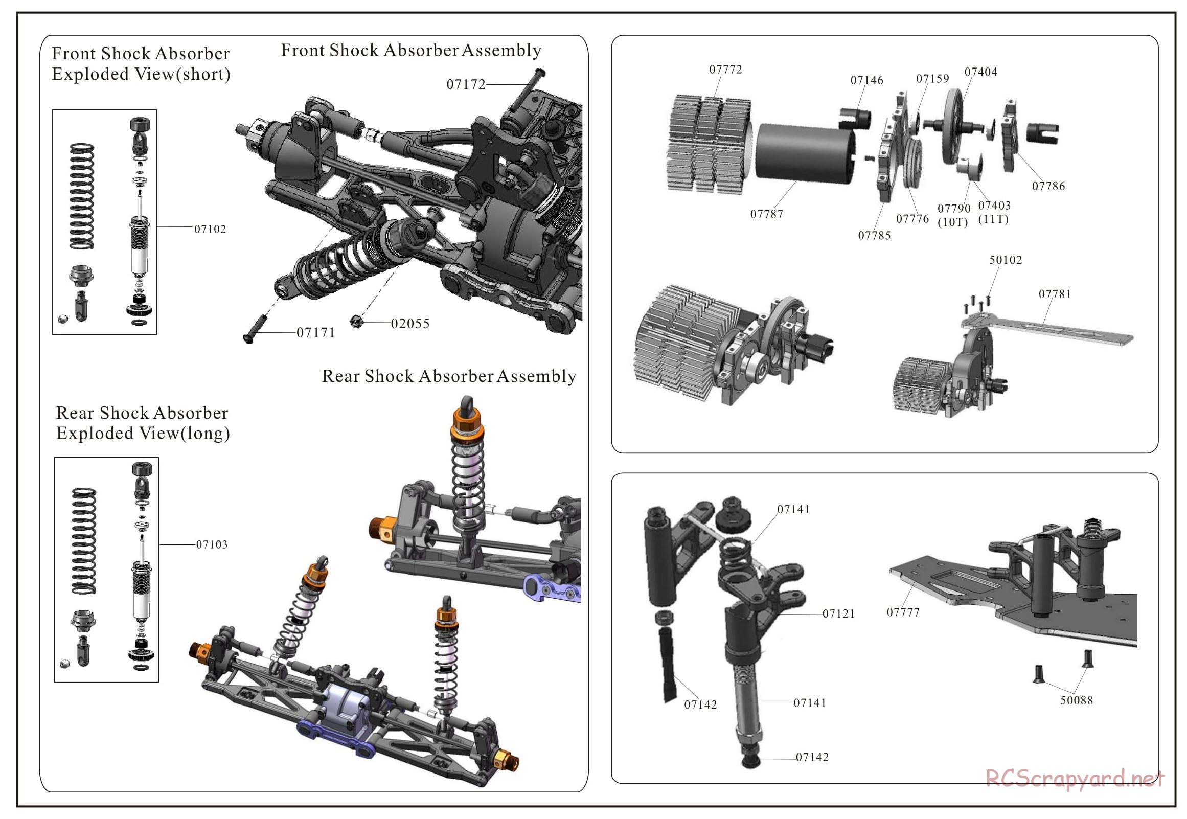 Redcat Racing - Rampage Chimera EP Pro - Parts List - Page 7