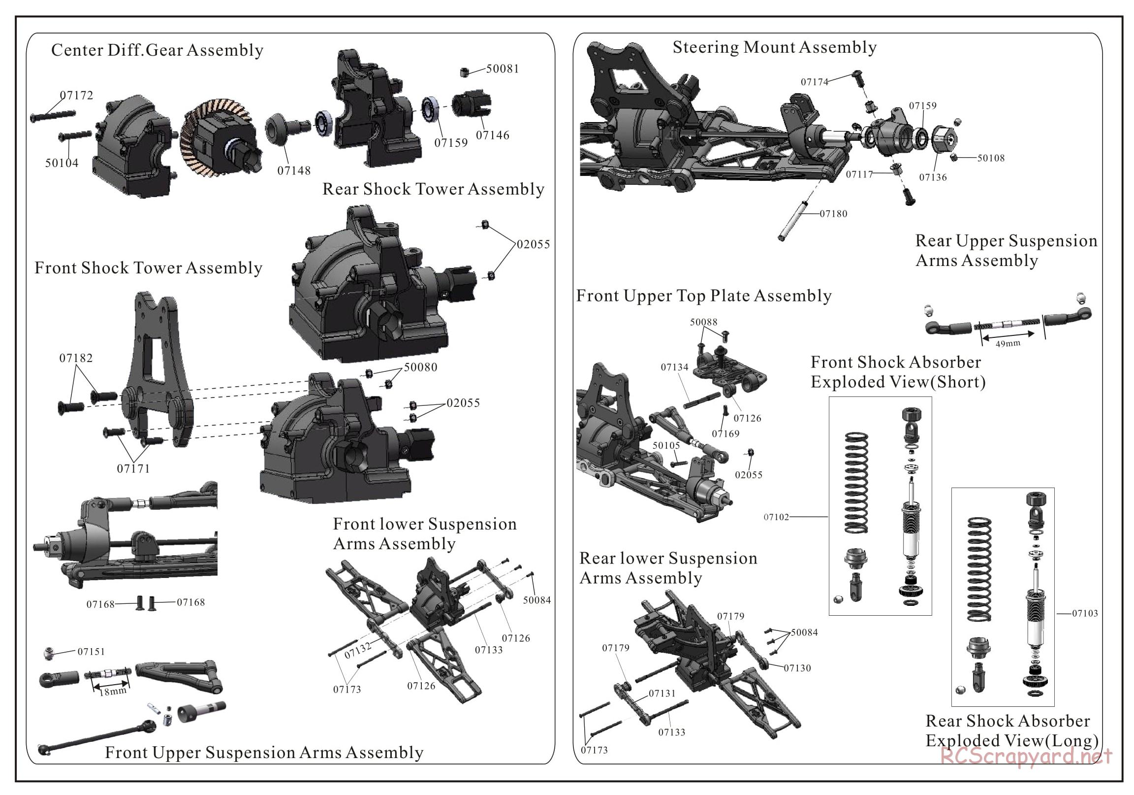 Redcat Racing - Rampage Chimera Sand Rail - Parts List - Page 5