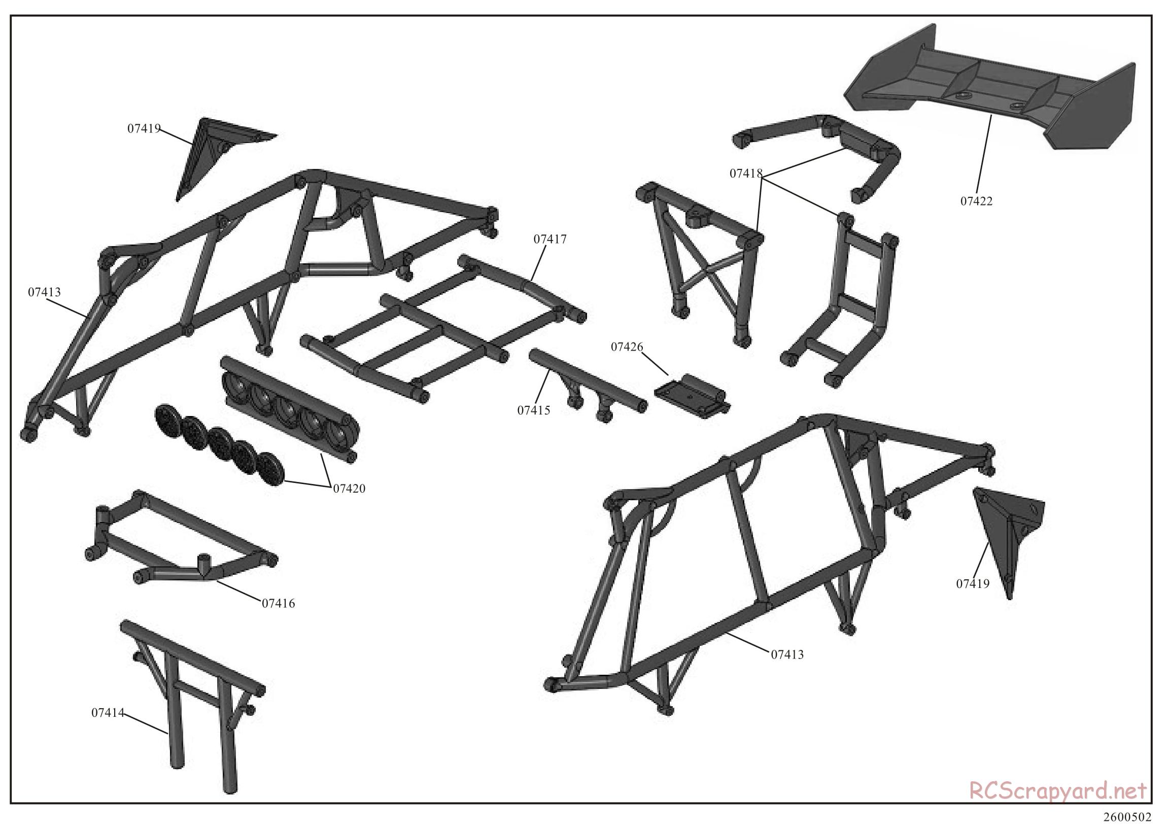 Redcat Racing - Rampage Chimera Sand Rail - Parts List - Page 8