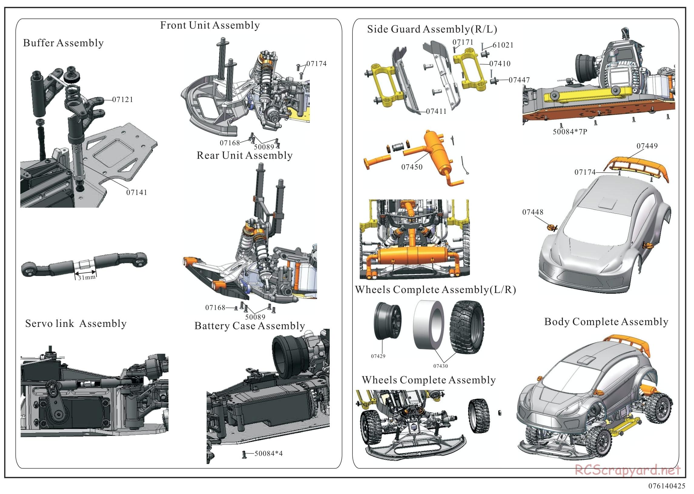 Redcat Racing - Rampage Rally - Parts List - Page 8