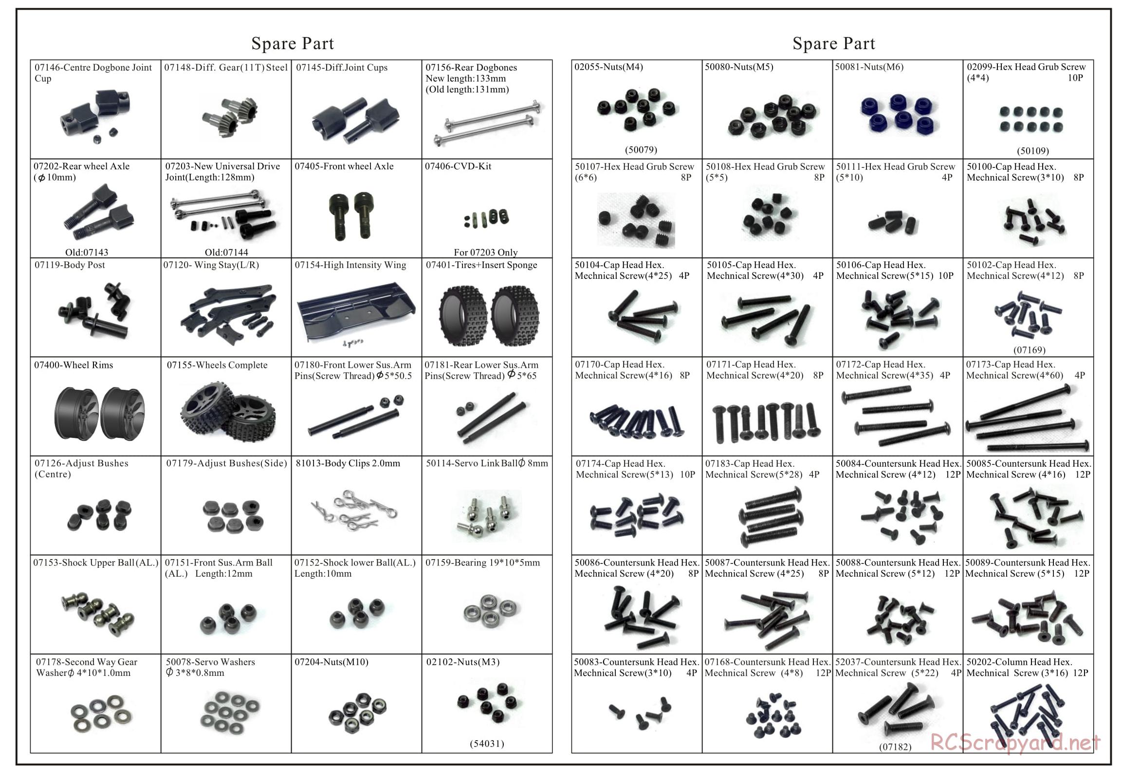 Redcat Racing - Rampage XB-E - Parts List - Page 3