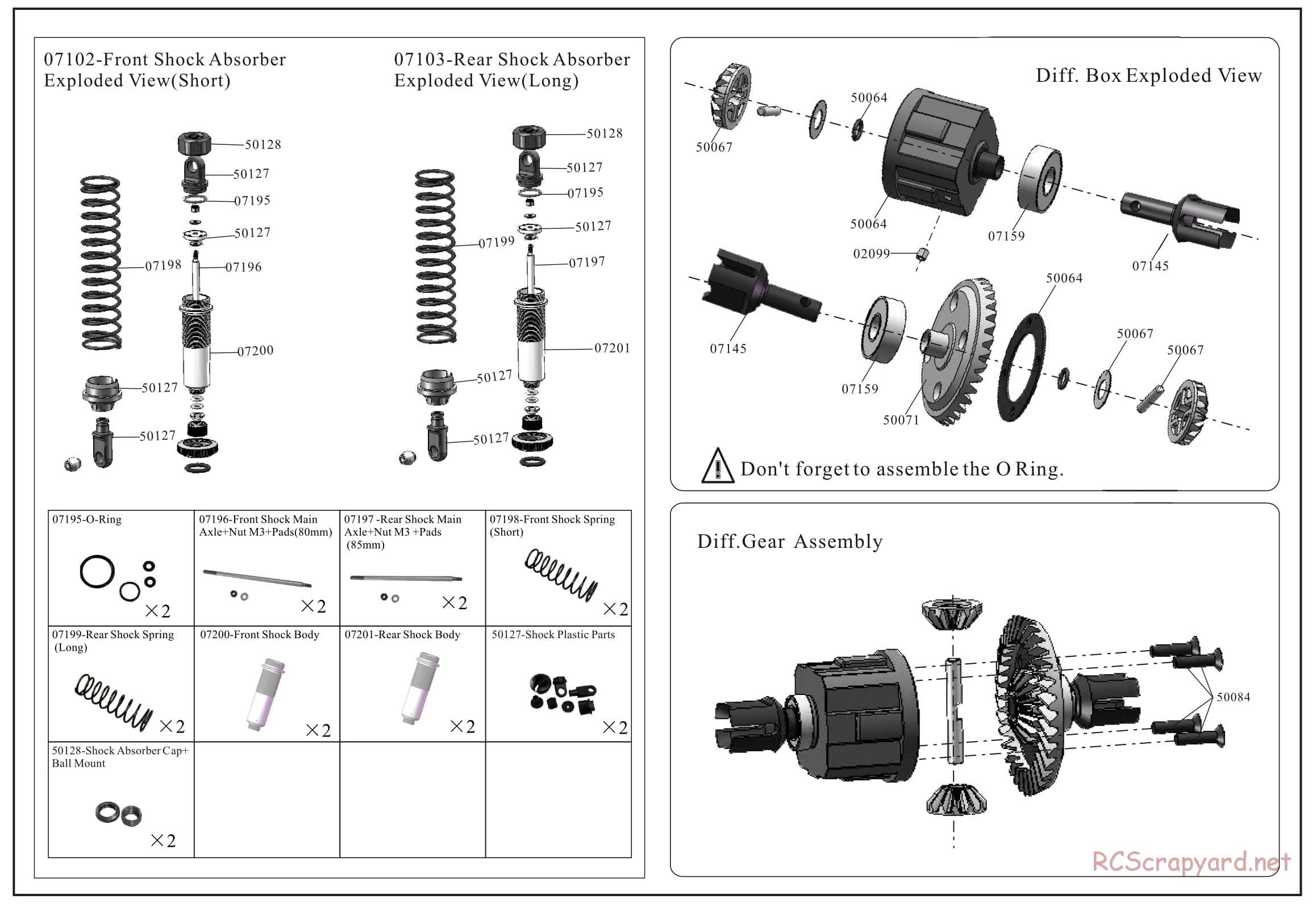 Redcat Racing - Rampage XB-E - Parts List - Page 4