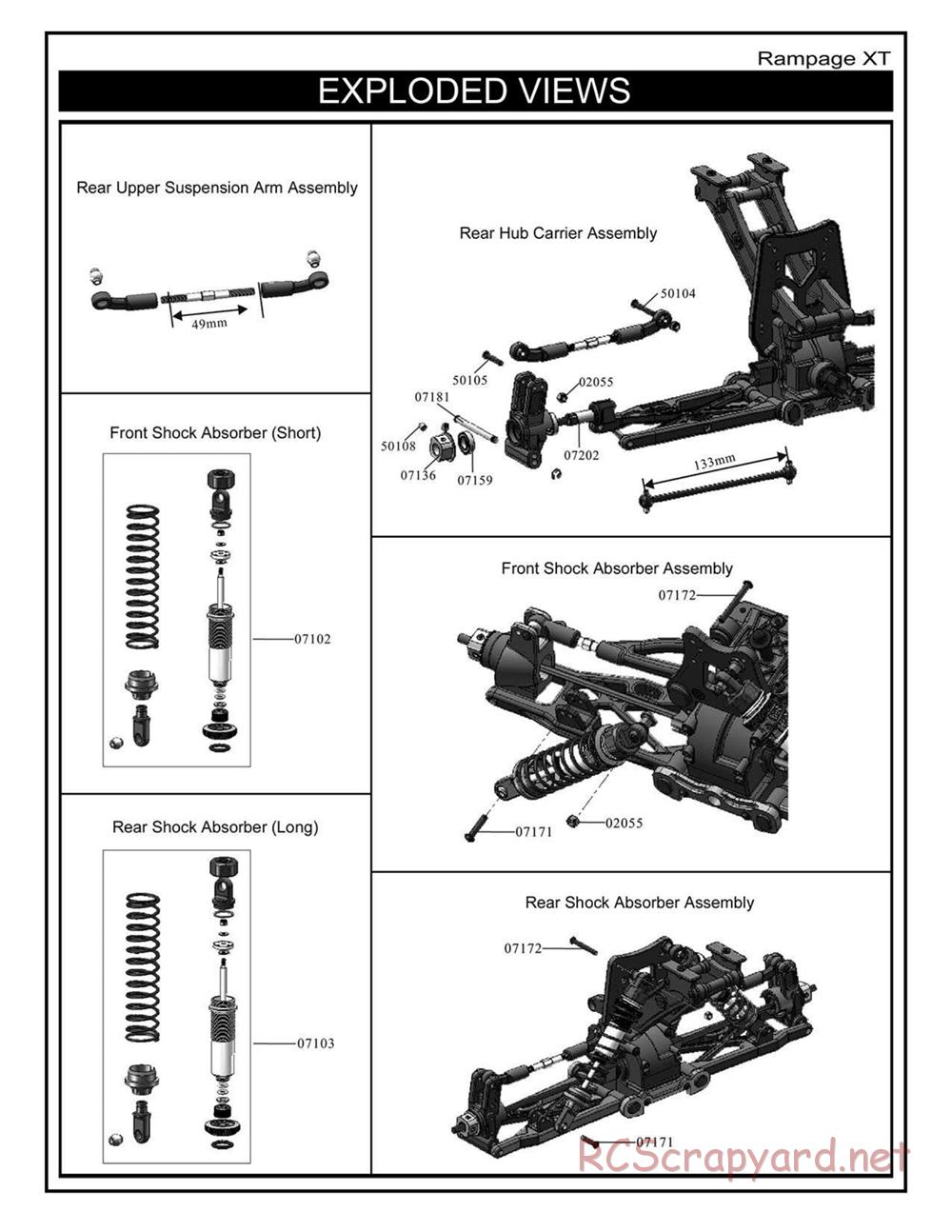 Redcat Racing - Rampage XT - Manual - Page 9