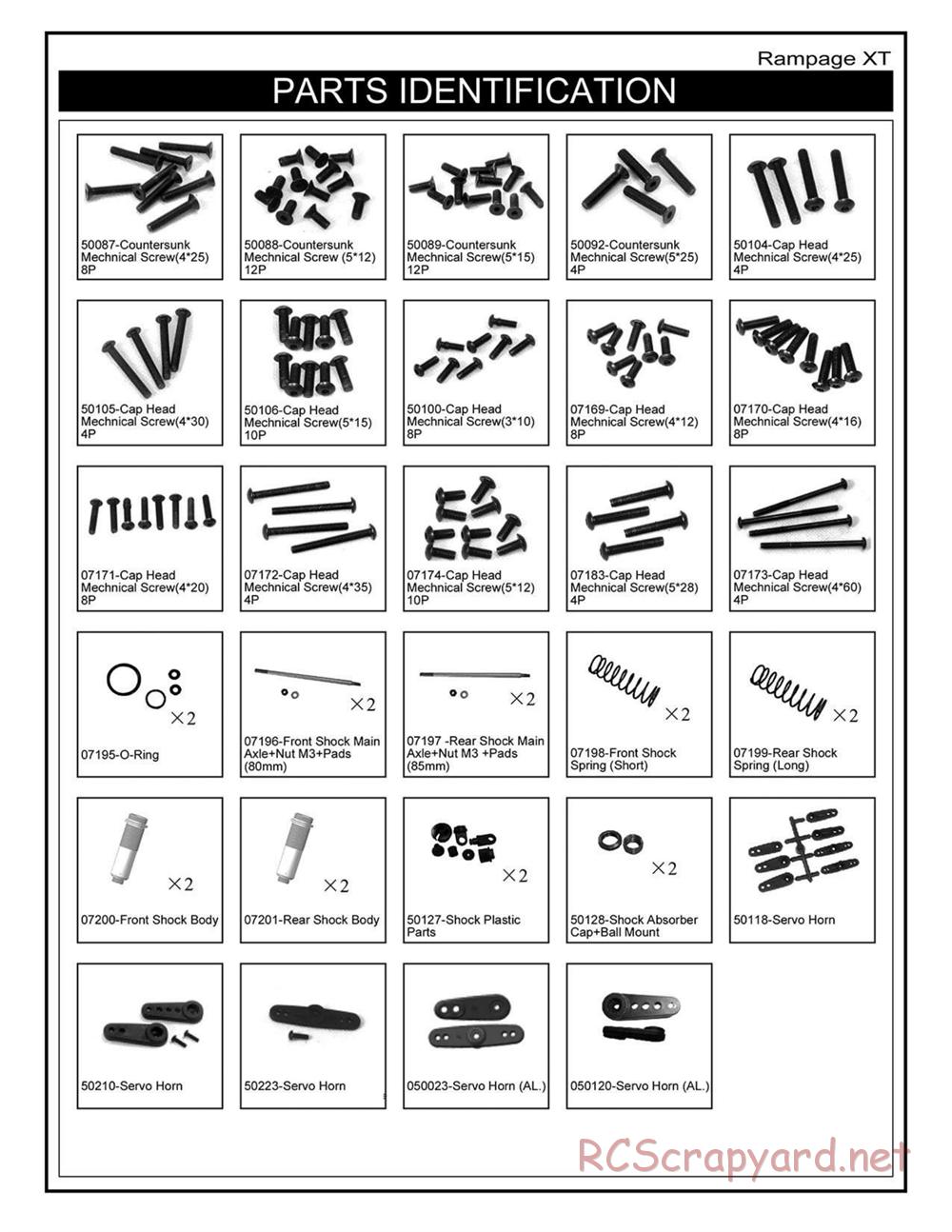 Redcat Racing - Rampage XT - Manual - Page 19