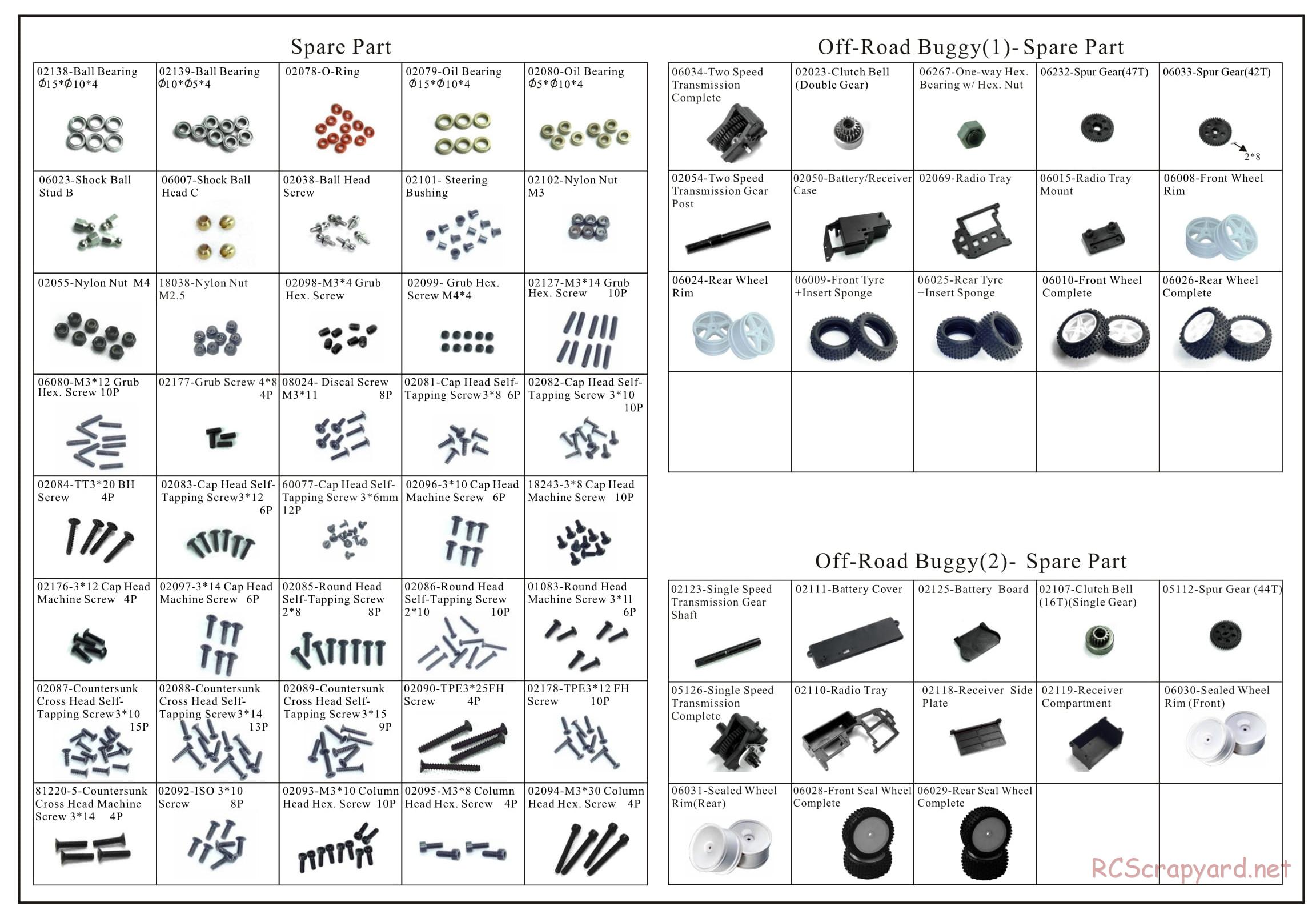 Redcat Racing - Shockwave - Parts List - Page 2